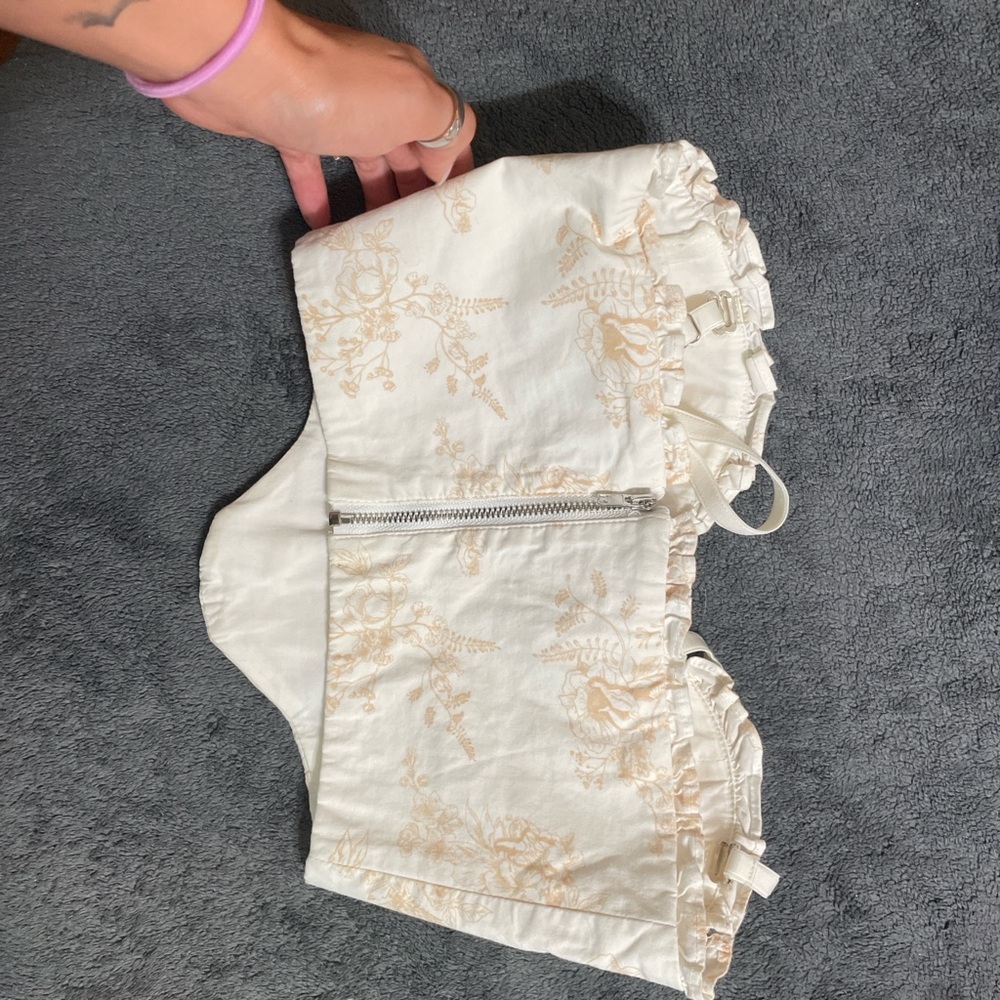 Elegant Cream Women's Shorts